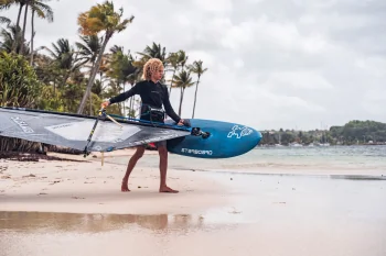 Schutz des Windsurfmastes